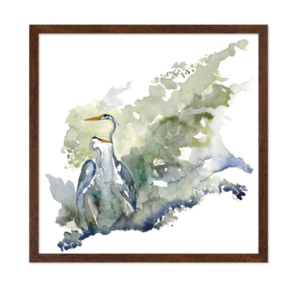 Paired Herons Harmony