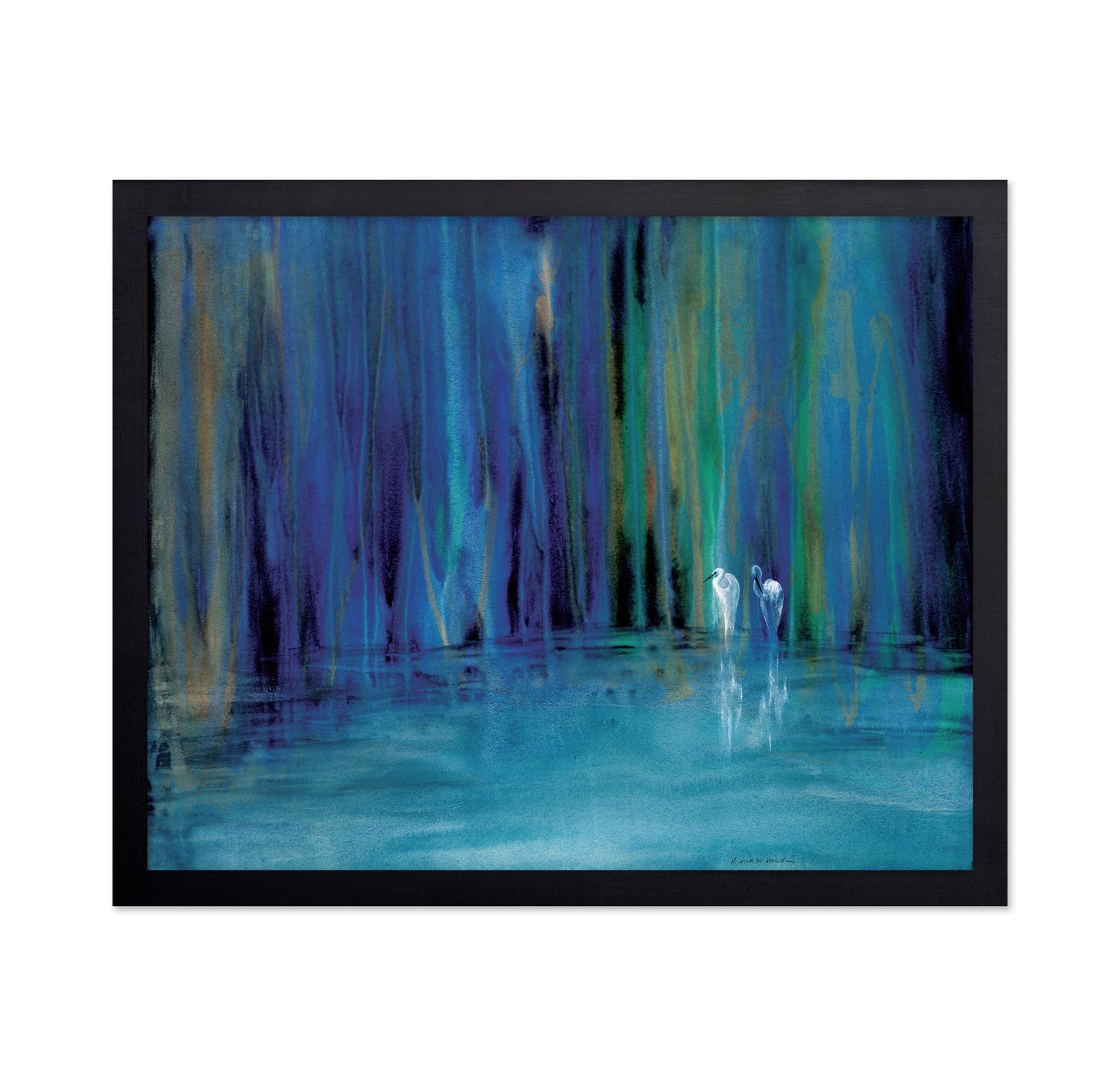 Blue Egret Pair