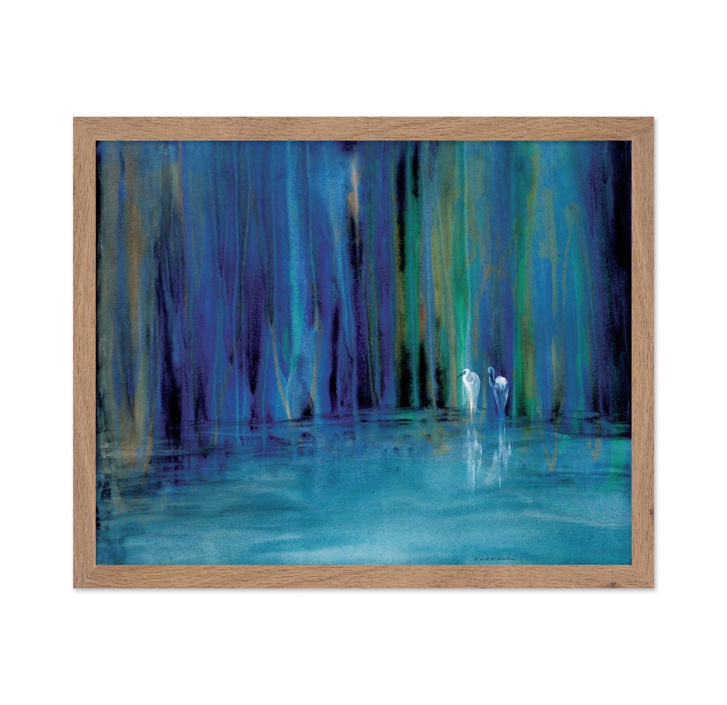 Blue Egret Pair