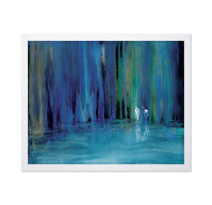 Blue Egret Pair