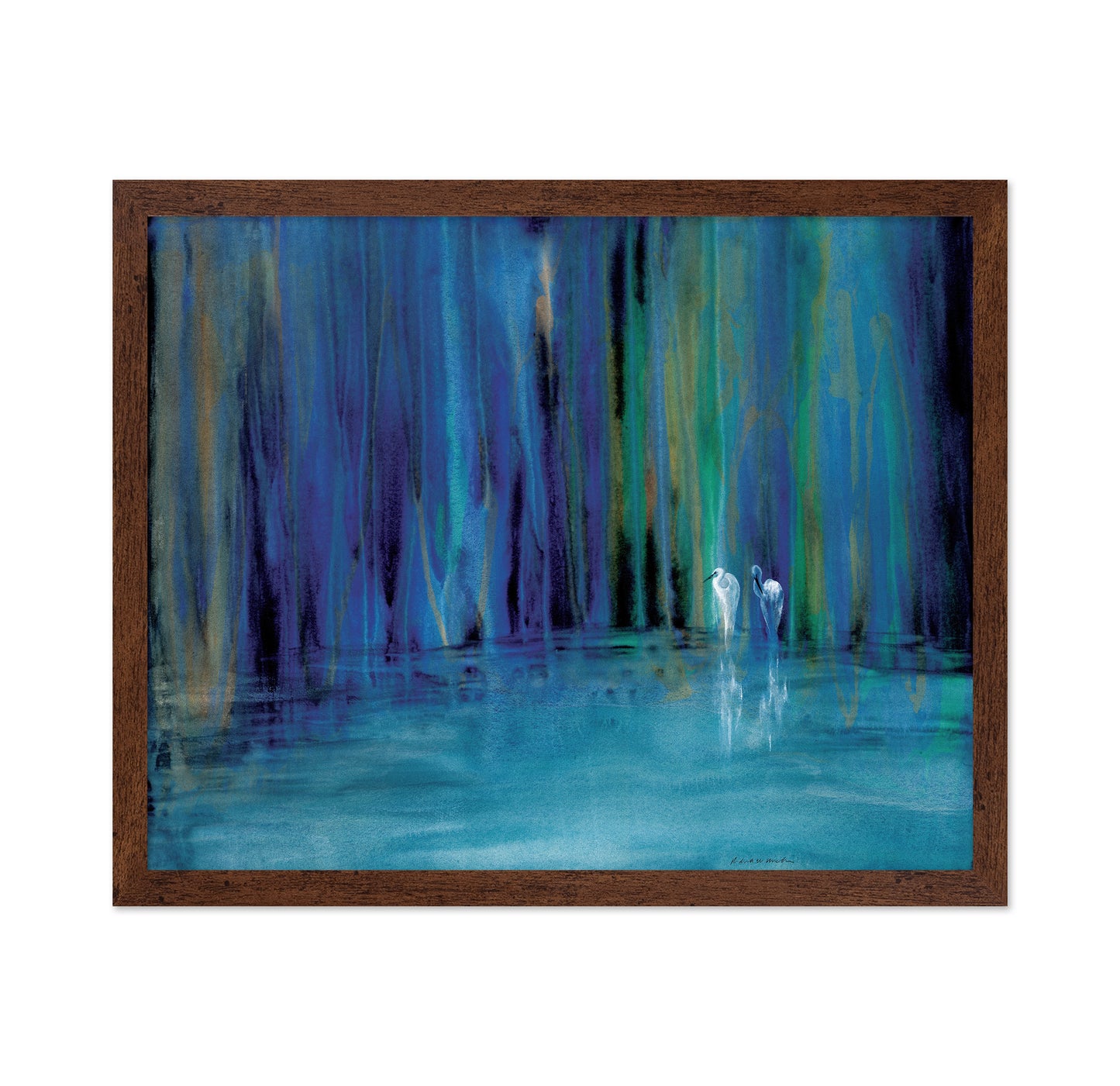 Blue Egret Pair