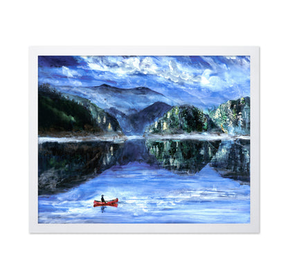 Blue Waterfall Landscape