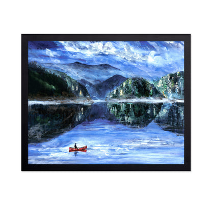Blue Waterfall Landscape
