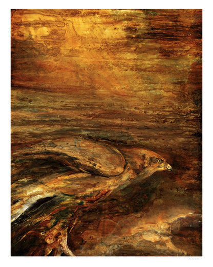 Golden Hawk Abstract
