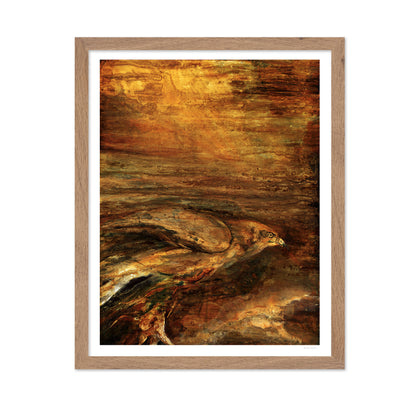 Golden Hawk Abstract