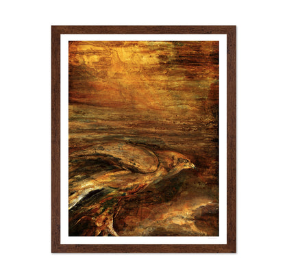 Golden Hawk Abstract