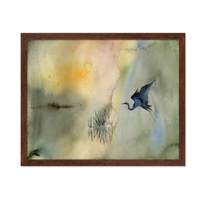 Marsh Heron Flight