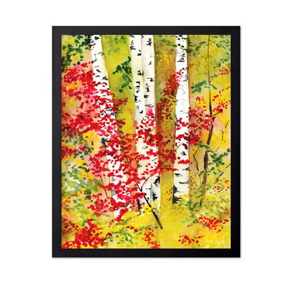 Autumn Birch Grove