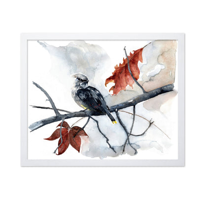Waxwing Autumn Branch