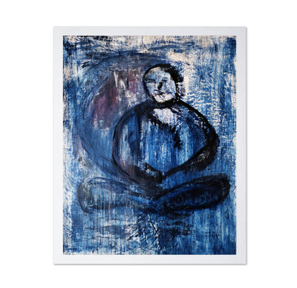 Blue Zen Figure
