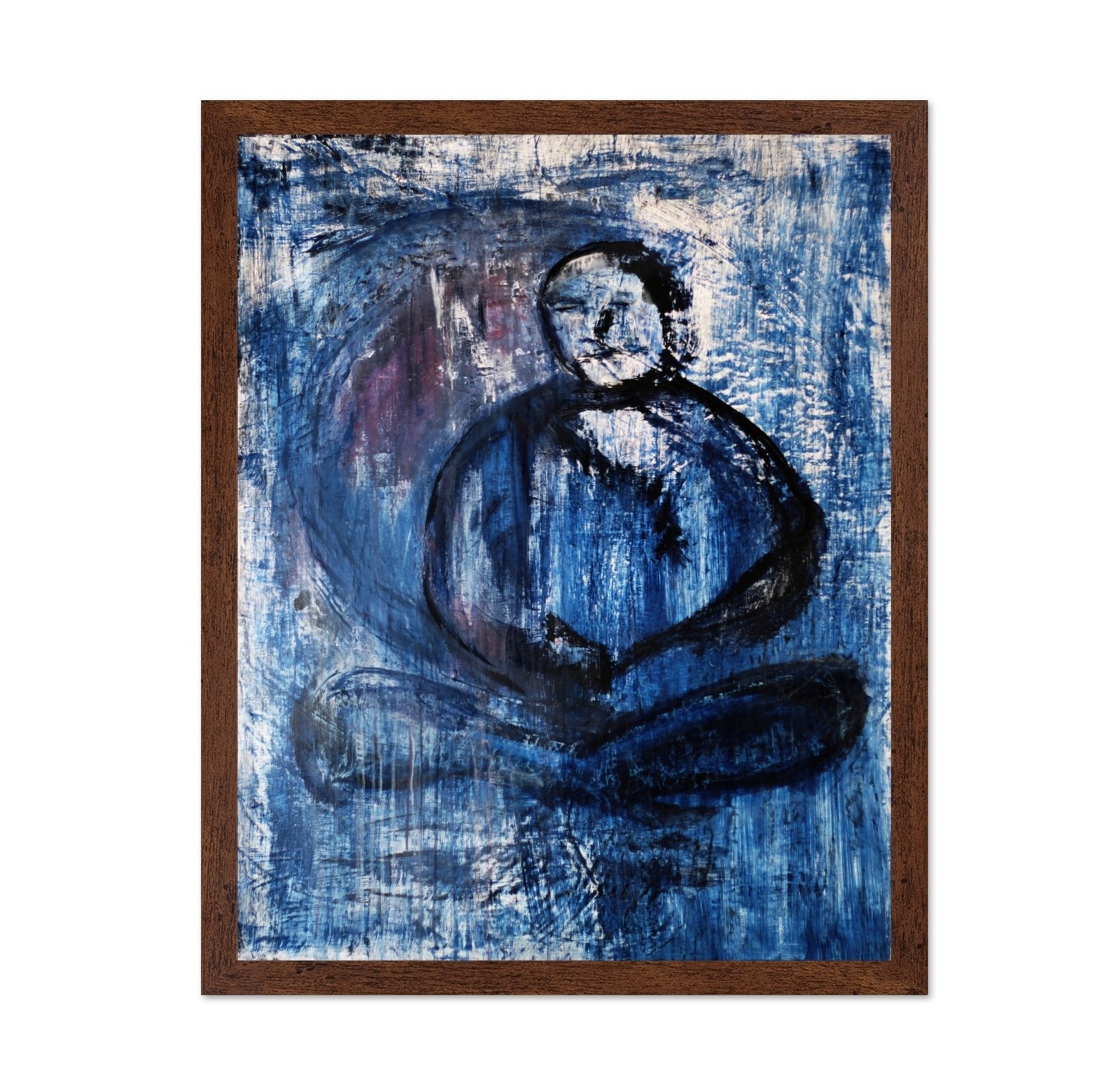 Blue Zen Figure