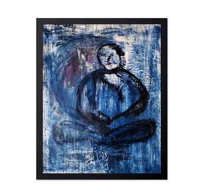 Blue Zen Figure