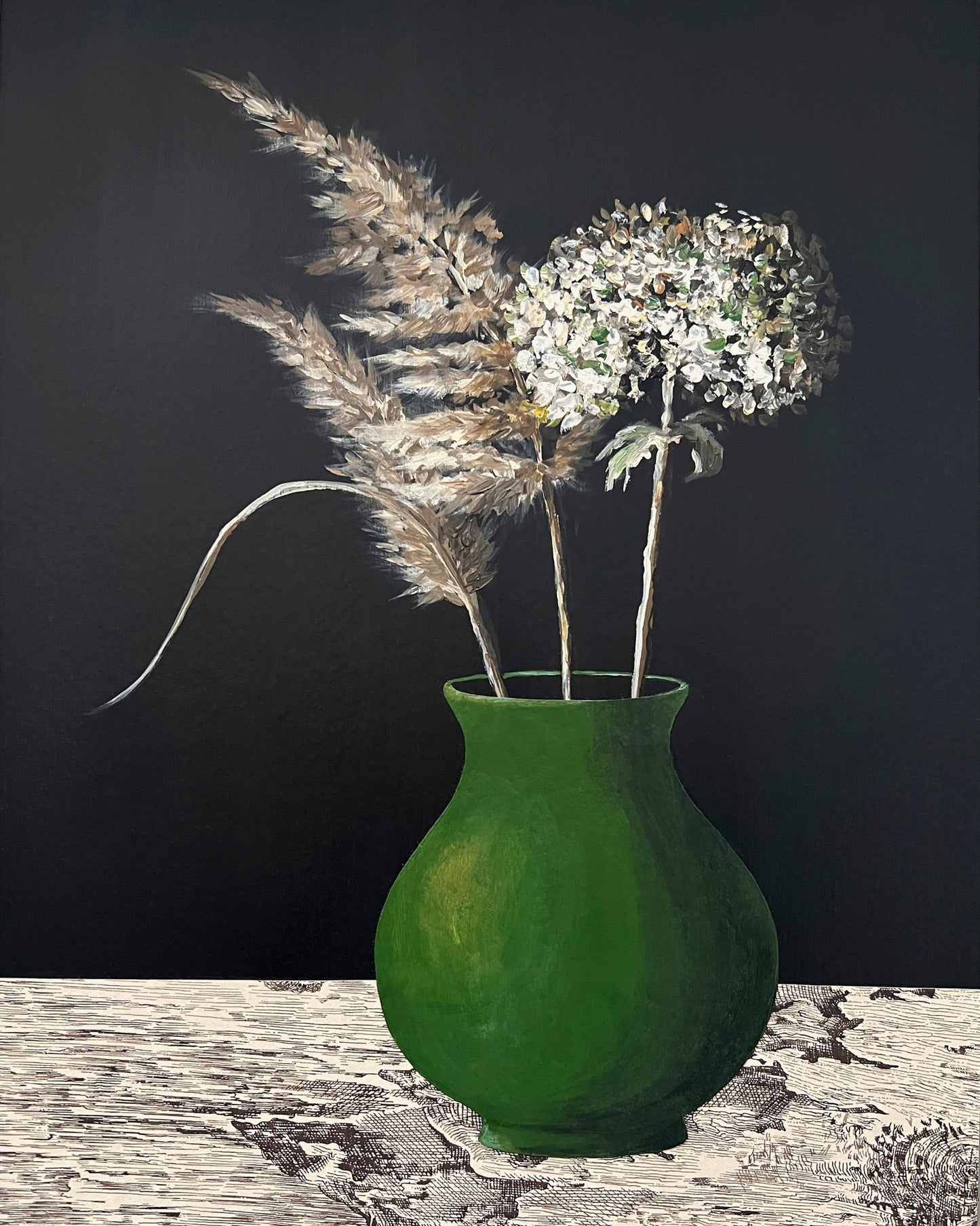 Green Vase Still Life