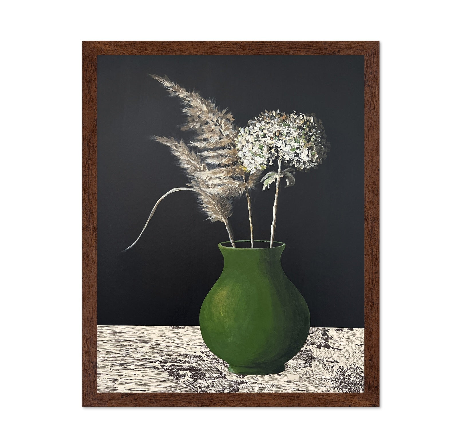 Green Vase Still Life