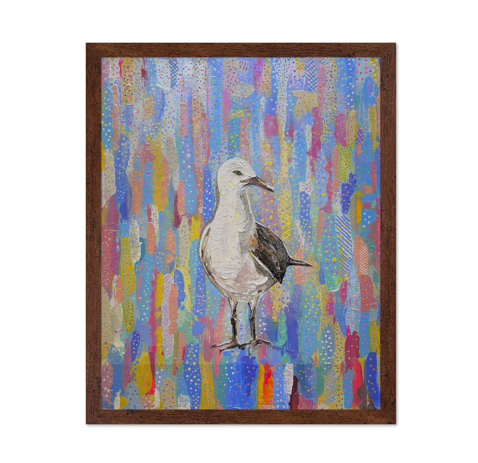 Colorful Seagull Painting