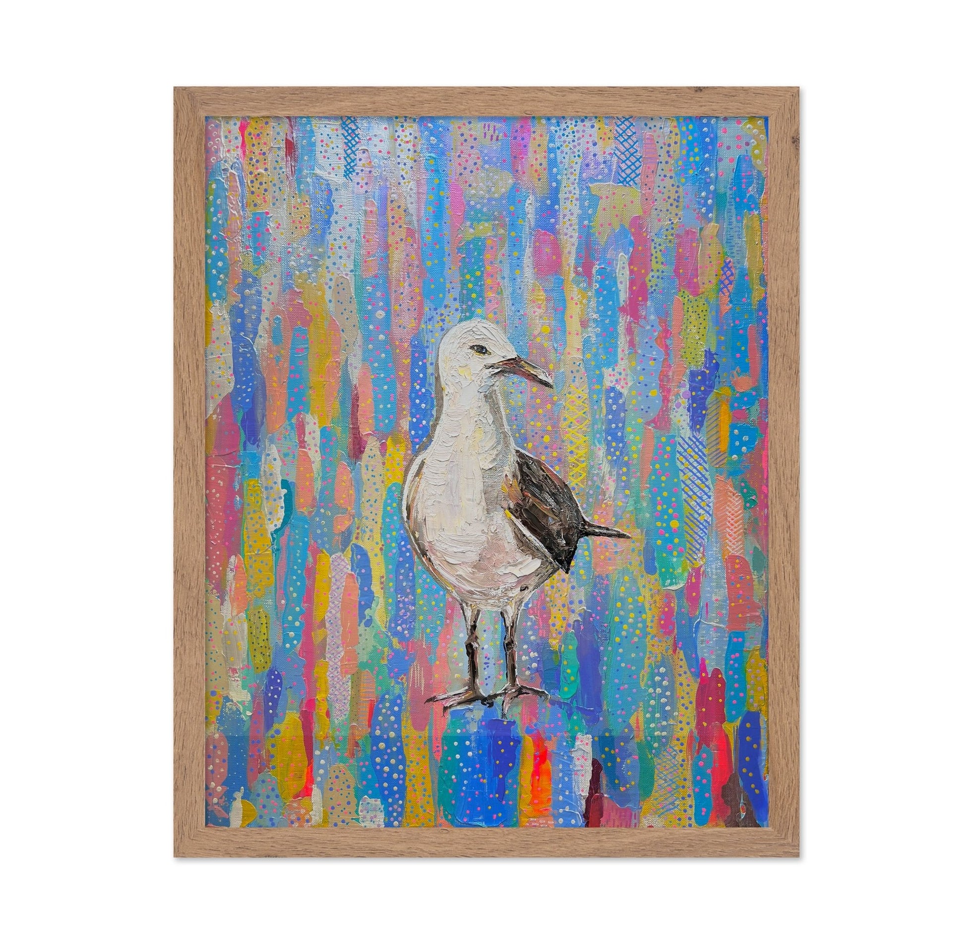 Colorful Seagull Painting
