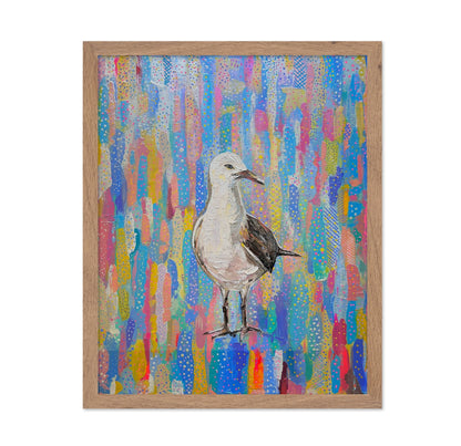Colorful Seagull Painting