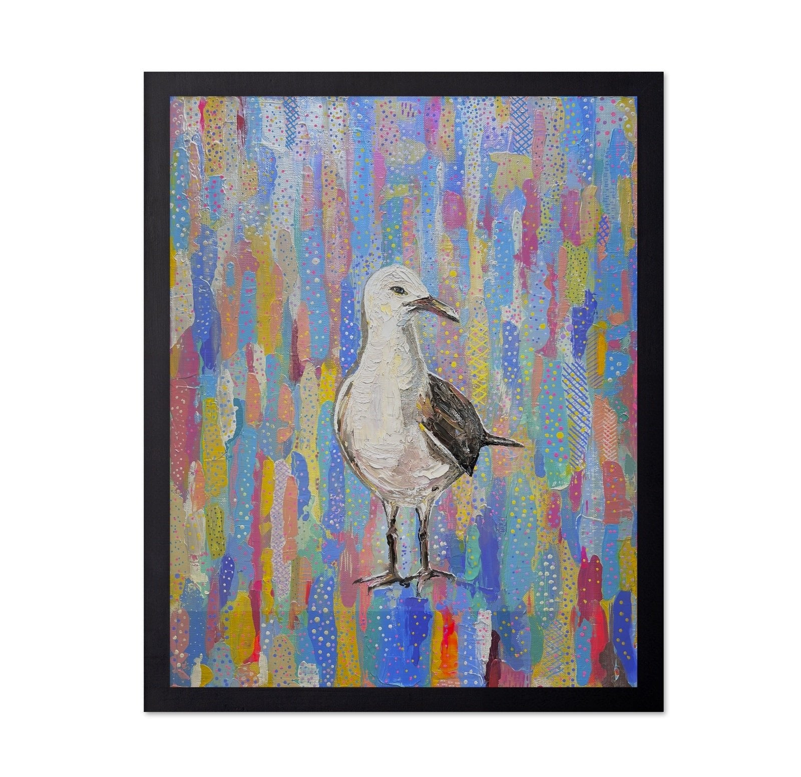 Colorful Seagull Painting