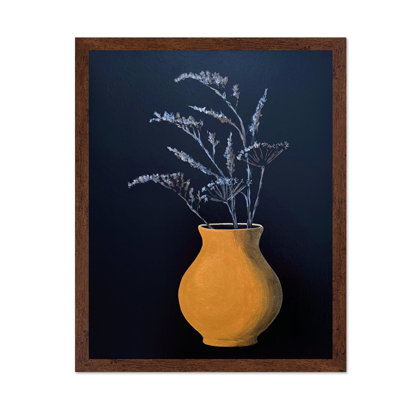 Golden Vase Floral Painting