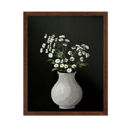 White Vase Floral Painting