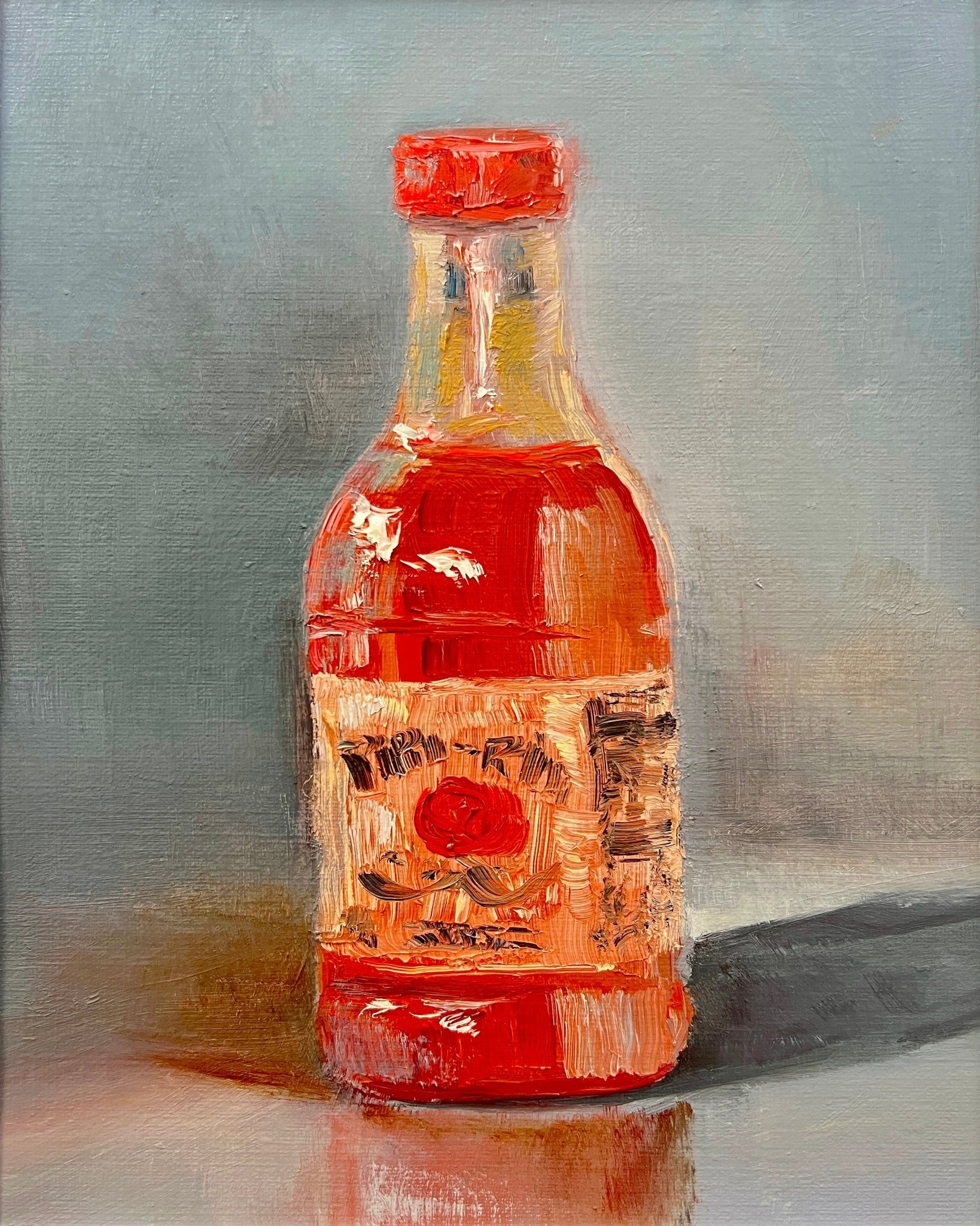 Red Sauce Bottle Painting