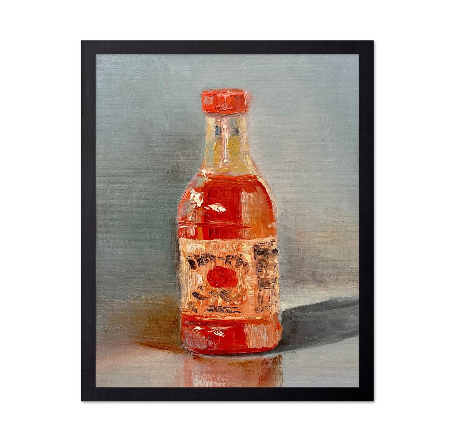 Red Sauce Bottle Painting