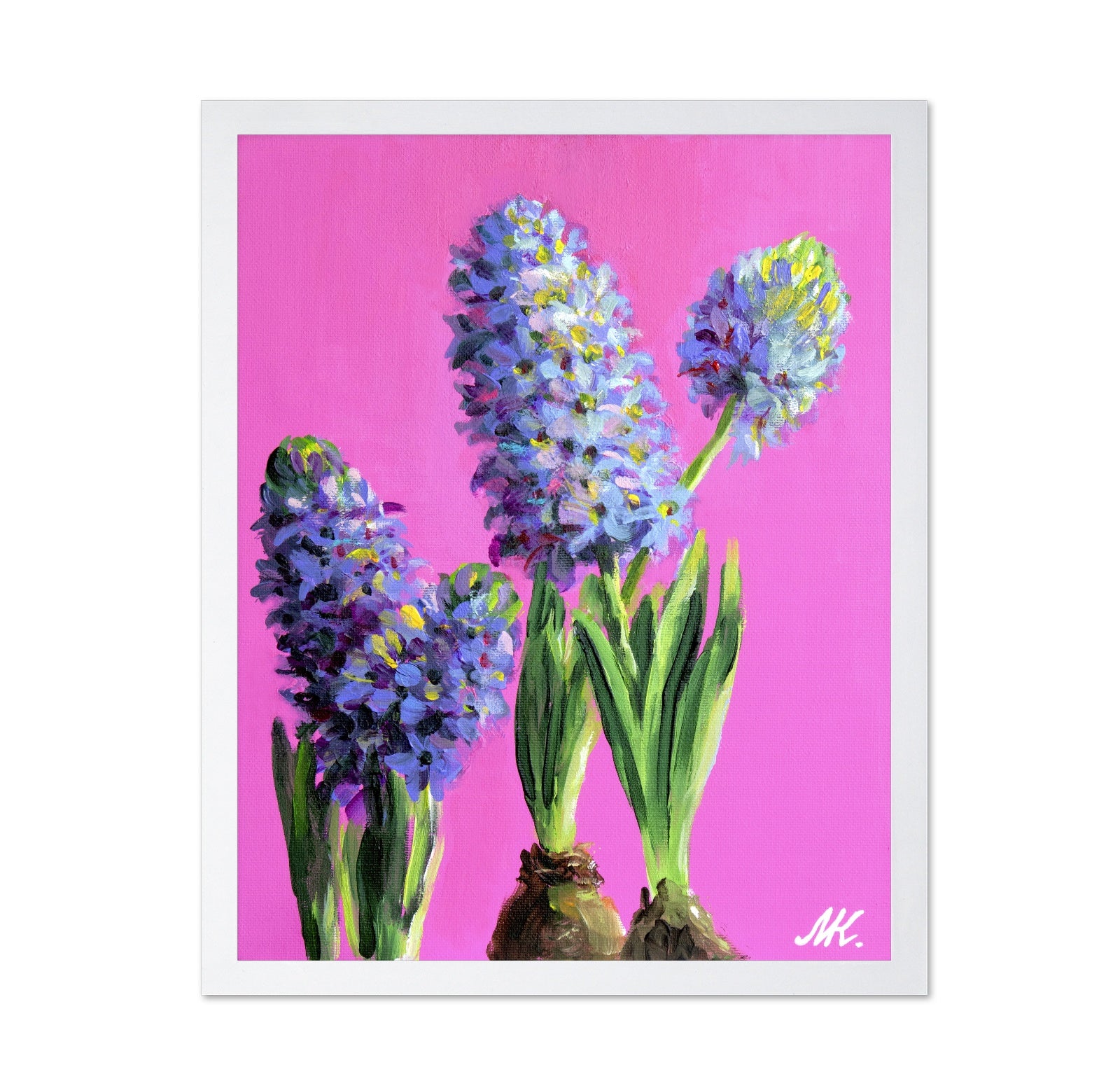 Blue Hyacinth Floral Painting