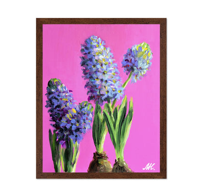 Blue Hyacinth Floral Painting