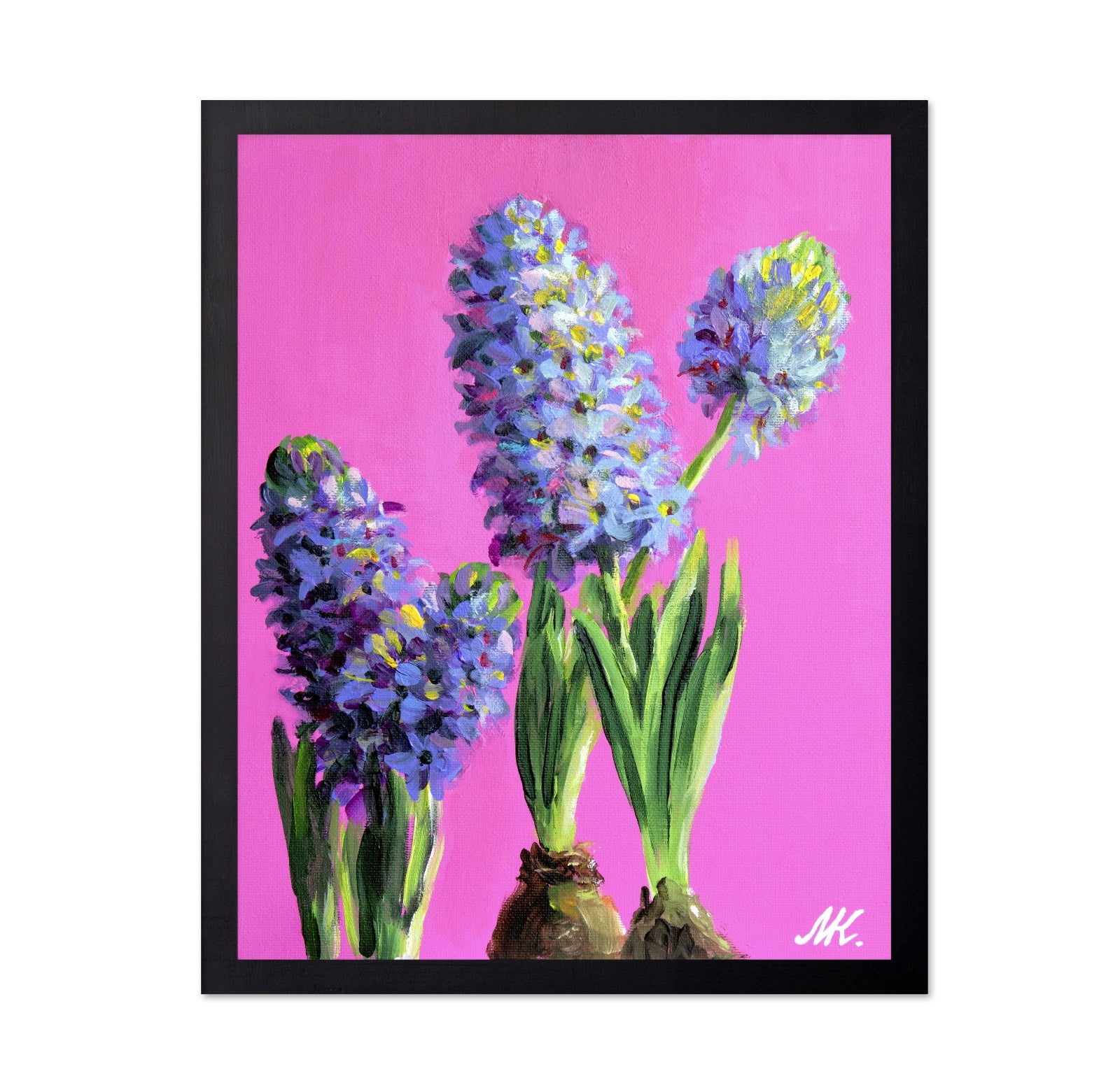 Blue Hyacinth Floral Painting