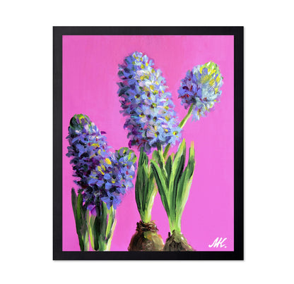 Blue Hyacinth Floral Painting