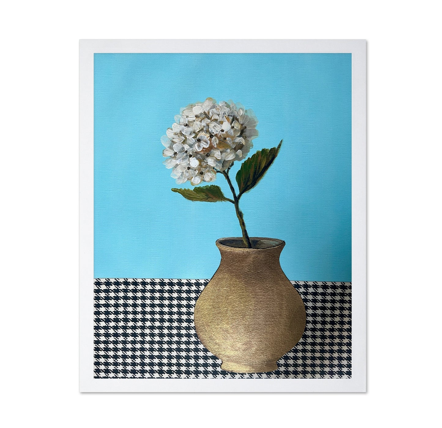 Blue Hydrangea Vase