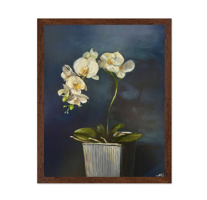 White Orchid Vase