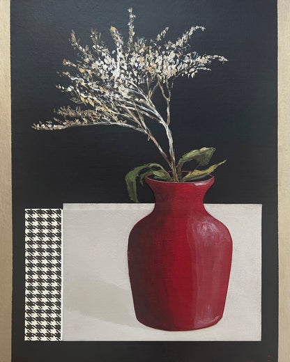 Red Vase Still Life