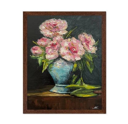 Pink Peonies Vase