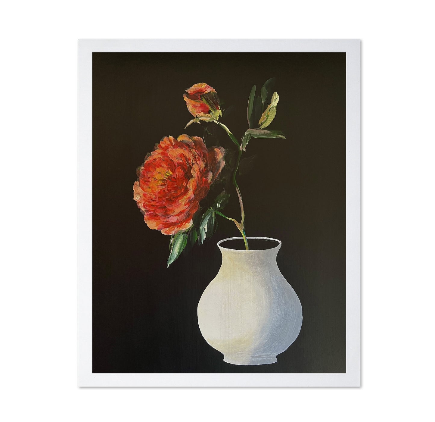 Red Peony Vase