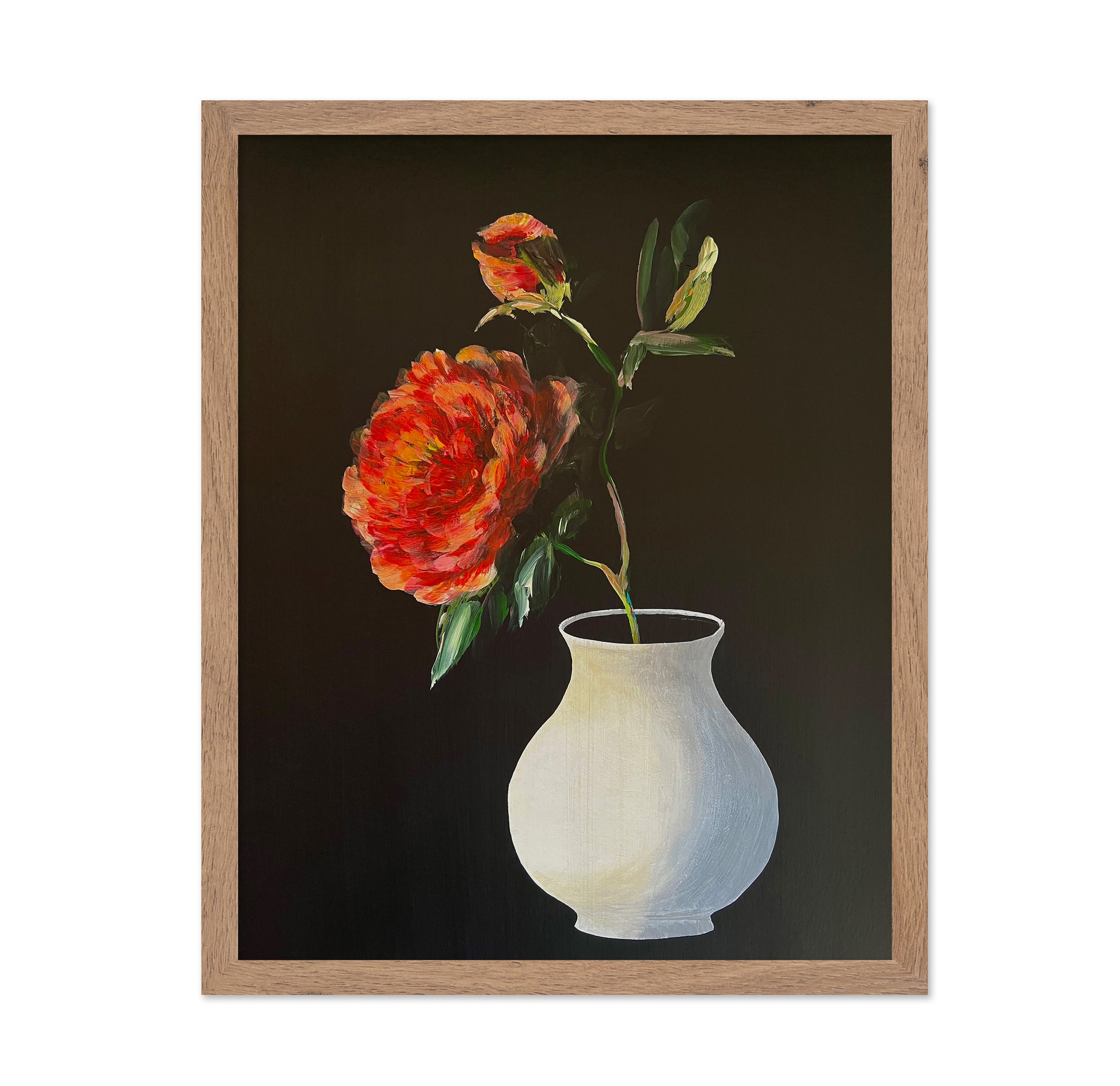 Red Peony Vase