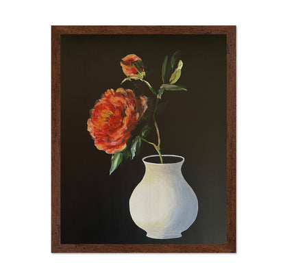 Red Peony Vase