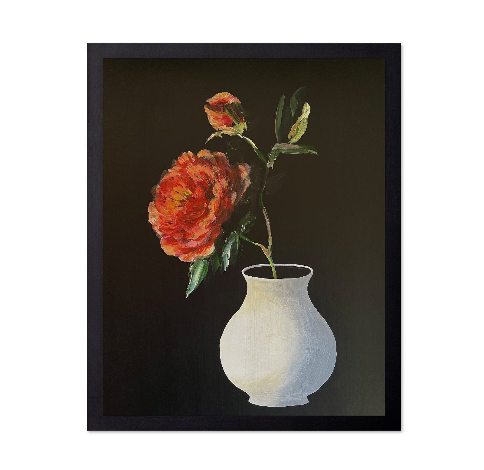 Red Peony Vase