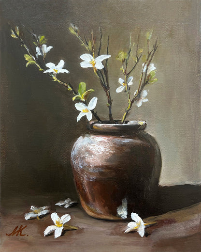 White Blossom Still Life