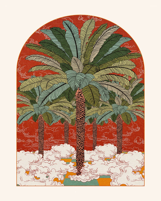 Retro Palm Oasis