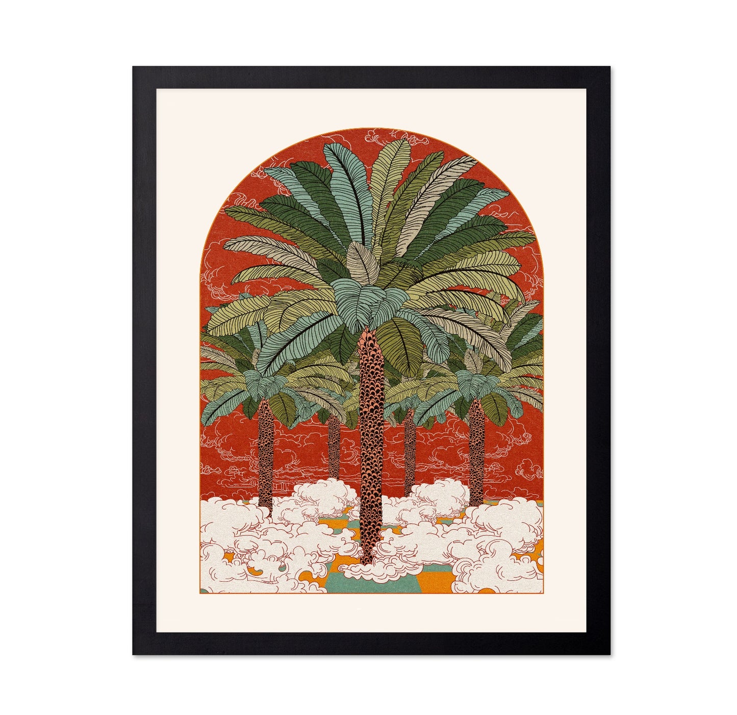 Retro Palm Oasis