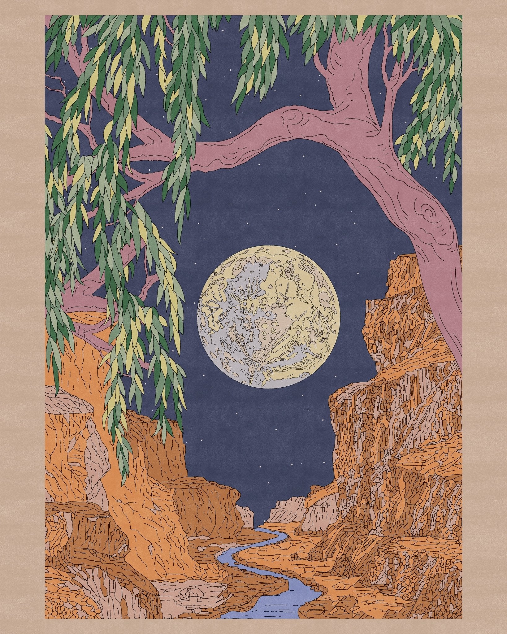Moonlit Canyon Dream