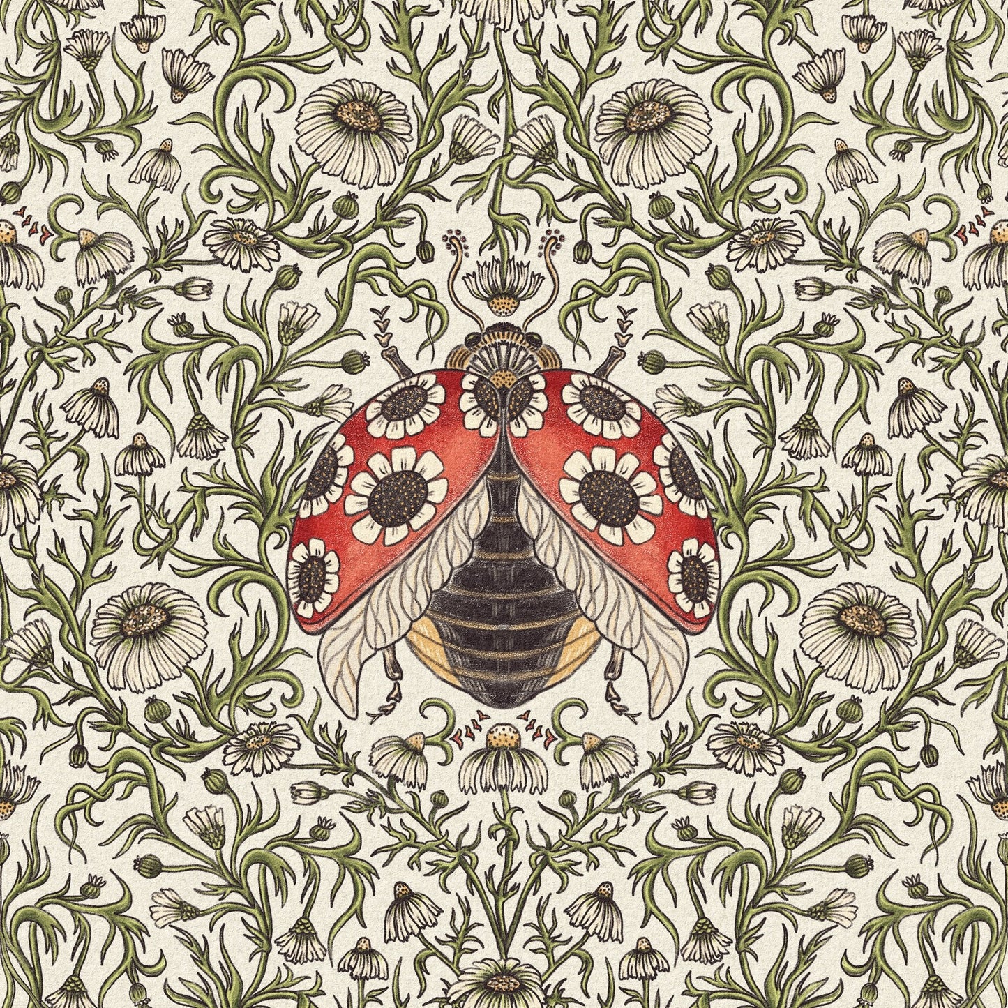 Daisy Ladybug Pattern