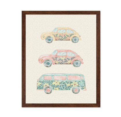 Floral Vintage Cars