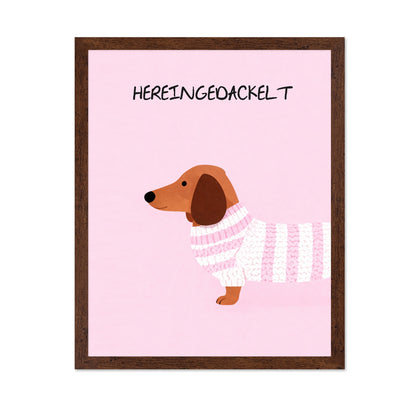 Cozy Dachshund Quote
