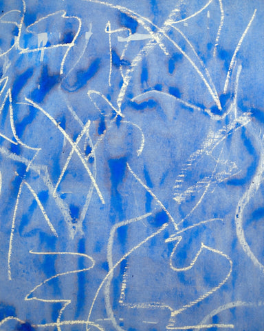 Blue Scribble Study