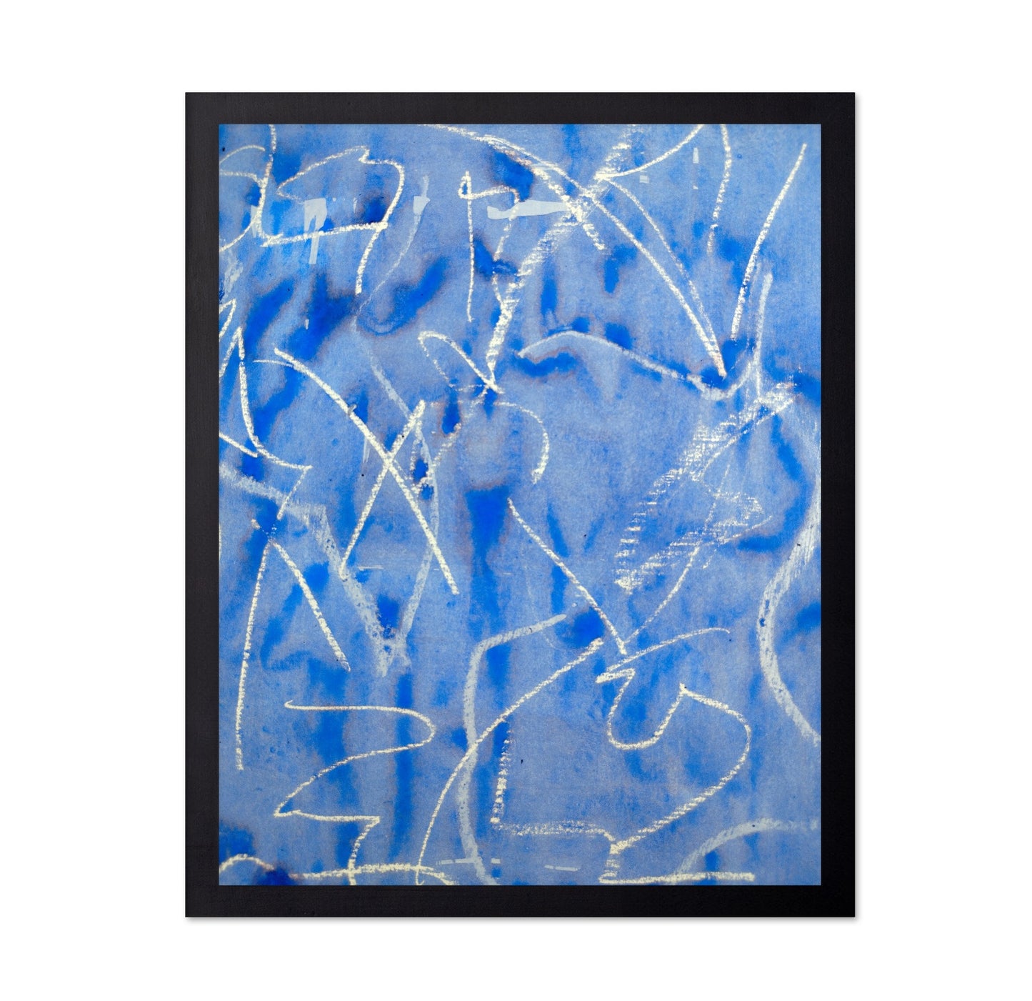 Blue Scribble Study
