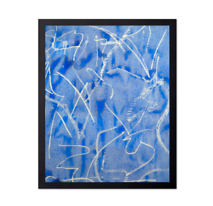 Blue Scribble Study