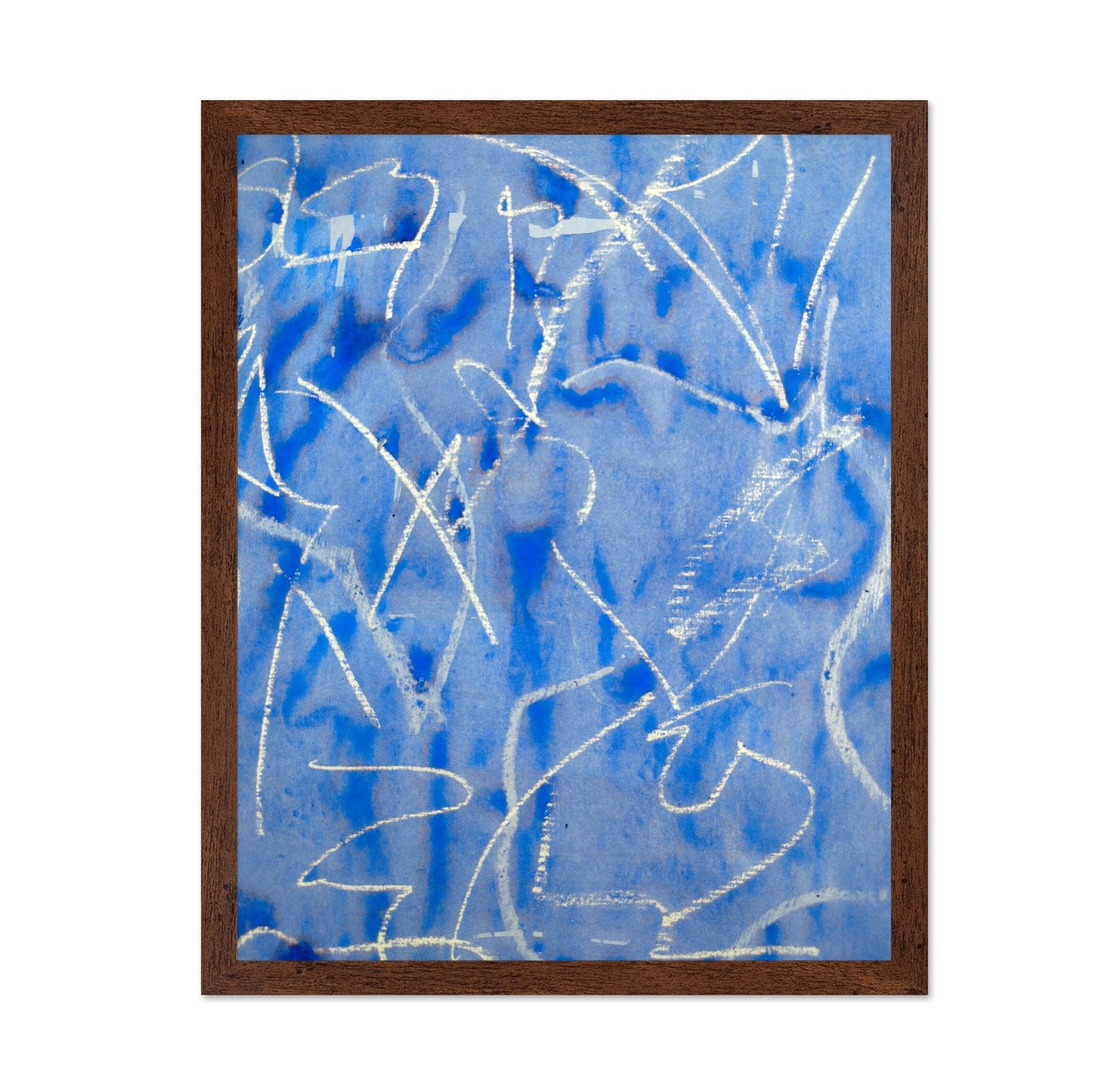 Blue Scribble Study
