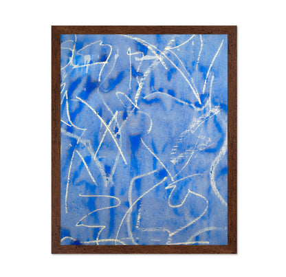 Blue Scribble Study